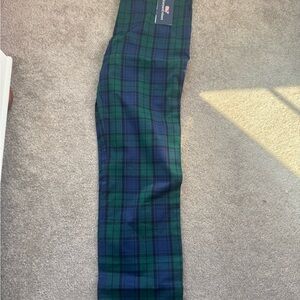 Vineyard Vines boys  Navy and Green Plaid breakers pant